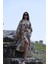 Müslin Kimono %100 Pamuklu Dijital Leopar Baskılı Bornoz Kaftan Sabahlık 4