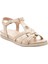22309 Lupin-G Bej Kadın Comfort Deri Sandalet 1
