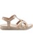 22309 Lupin-G Bej Kadın Comfort Deri Sandalet 2