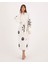 Müslin Kimono %100 Pamuklu Leopar Baskılı Desenli Bornoz Kaftan Sabahlık 5