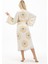 Müslin Kimono %100 Pamuklu Göz Baskılı Desenli Bornoz Kaftan Sabahlık 2
