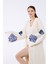 Müslin Kimono %100 Pamuklu Etnik Göz Baskılı Desenli Bornoz Kaftan Sabahlık 5