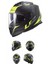 Kask Ls2 Storm 2 Nerve Mat Siyah Neon Sarı 2