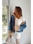 Kadın Camel Kürklü Denim Kadın Mont 1