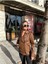 Kadın Oversize Biker Deri Ceket 1