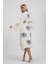 Müslin Kimono %100 Pamuklu Göz Baskılı Desenli Bornoz Kaftan Sabahlık 2