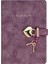 Victoria's Journals Hush Hush Kilitli Çizgili Defter Mor 124-1900 1