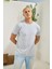 Erkek Regular Fit Kısa Kol Gri T-Shirt C0T1N5 1