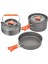 3 Parçalı Set, Tencere, 3-4 Kişi, Dış Mekan, Pişirme Seti, Kamp, Piknik, Pişirme Gereçleri (Yurt Dışından) 1
