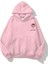 Kapüşonlu Içi Polar Wıld Charm Baskılı Pembe Unisex Hoodie Sweatshirt 2