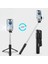 Buffer® Kendiliğinden LED Işıklı Kumandalı Uzayabilen Selfie Çubuğu,masa Üstü Tripod 4