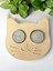 Sarı Kedi Şekilli Beton Mumluk - El Yapımı Dekoratif Çay Işığı Tealight Mumluk - Minimalist Kedi Temalı Ev Dekoru- Aromaterapi 2