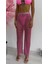 Fishnet Crytal Pantolon - Pembe 2
