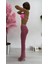 Fishnet Crytal Pantolon - Pembe 4