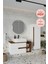 Koza Beyaz 90 cm Banyo Dolabı+Ayna+Lavabo+Boy Dolabı 1