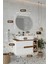 Koza Beyaz 80 cm Banyo Dolabı+Ayna+Lavabo 4