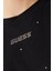Primula Taşlı Logolu Pamuklu Boxy Fit Bisiklet Yaka T Shirt V5GI00I3Z14 Bayan T Shirt V5GI00 I3Z14 Jblk 5