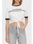 Knot Pamuklu Boxy Fit Bağlamalı Bisiklet Yaka Crop T Shirt V5GI05I3Z14 Bayan T Shirt V5GI05 I3Z14 G011 1
