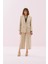 Tek Düğmeli Keten Blazer Ceket Bej Y2516002_024 3
