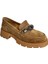 Camel Deri Kalın Taban Loafer 1