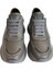 Gri Deri Comfort Taban Sneaker 3