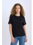 Regular Fit Bisiklet Yaka Basic Düz Kısa Kollu Tişört D9592AX25SM 1