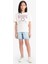 Kız Çocuk Barbie Relax Fit Bisiklet Yaka Kısa Kollu Tişört E2630A825SM 2
