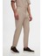 Relaxed Fit Bej Ince ve Hafif Rpt Jogger Pantolon 1
