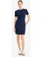Coool Bodycon Vücudu Saran Bisiklet Yaka Fitilli Kaşkorse Kısa Kollu Mini Elbise E7231AX25SP 1