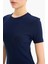 Coool Bodycon Vücudu Saran Bisiklet Yaka Fitilli Kaşkorse Kısa Kollu Mini Elbise E7231AX25SP 4