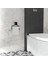 Siyah Tuvalet Kağıtlık Kapaksız, Modern Banyo Aksesuarı, Güçlü Yapışkanlı Siyah Askı 1