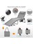 Kingcamp Bavaria Cozy Premium 5 Kademeli Katlanır Şezlong Kampet Grey 4