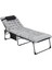Hamburg Cool Plus 5 Kademeli Katlanır Şilteli Şezlong Kampet Black & Grey 1