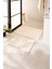 2'li Yıkanabilir Pamuklu Ekru Renk Çizgi Desen Banyo Paspası 40 x 60 / 60 x 90 cm 1