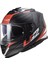 STORM 2 NERVE MAT SİYAH-KIRMIZI KASK 1