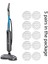 Bıssell Spinwave Smartsteam 3897A 3712 3712W Yedek Pedler Için Döner Buharlı Paspas Pedleri (Yurt Dışından) 3