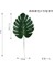 Küçük Koyu Yeşil Yapay Tropikal Monstera Kwai Palmiye Ağacı Yaprakları Ev Bahçe Dekorasyon Sahte Bitkiler Fotoğraf Arka Plan Plante Artificielle (Yurt Dışından) 1