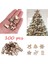 10 Adet 100 Adet Noel Dekorasyon Ahşap Kar Tanesi Noel Ağacı Geyik Trojan Doğal Ahşap Dıy Noel Ağacı Askı Süsleri F (Yurt Dışından) 1