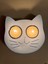 Mavi Kedi Şekilli Beton Mumluk - El Yapımı Dekoratif Çay Işığı Tealight Mumluk - Minimalist Kedi Temalı Ev Dekoru- Aromaterapi 5