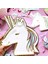 8 Adet Payet Unicorn Tek Kullanımlık Sofra Unicorn Parti Malzemeleri Kağıt Tabaklar Peçeteler Mutlu Unicorn Doğum Günü Partisi Dekoru Gökkuşağı At Kız (Yurt Dışından) 3