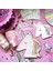 8 Adet Payet Unicorn Tek Kullanımlık Sofra Unicorn Parti Malzemeleri Kağıt Tabaklar Peçeteler Mutlu Unicorn Doğum Günü Partisi Dekoru Gökkuşağı At Kız (Yurt Dışından) 4