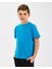 B Essentials T-Shirt Büyük Erkek Çocuk Mavi Tshirt SK232080-315 2