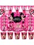 Balonlar-2-1 Adet Disney Minnie Mouse Tema Bebek Duş Tek Kullanımlık Sofra Çocuk Kız Favori Minnie Mutlu Doğum Günü Partisi Süslemeleri Malzemeleri (Yurt Dışından) 2