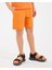 B Essentials Sweatshort Büyük Erkek Çocuk Turuncu Şort SK2510144-701 1