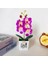 Mor 29 x 14 cm 1 Adet Yapay Çiçek Çim Saksı Yapay Bitkiler Plastik Çiçekler Ev Düğün Ilkbahar Yaz Oturma Odası Dekor (Yurt Dışından) 1