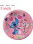 FLAGS-10PCS Disney Stitch Parti Malzemeleri Kağıt Peçeteler Masa Örtüsü Plaka Balon Pembe Melek Tema Bebek Duş Kız Doğum Günü Partisi Dekorasyon (Yurt Dışından) 5