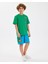 B Graphic Tee T-Shirt Büyük Erkek Çocuk Dark Green Tshirt SK2510028-300 3
