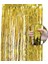 Altın 100 x 200 cm Parti Zemin Perdeleri Glitter Altın Tinsel Folyo Parlak Üniforma Renk Alüminyum Yapışkanlı Saçak Perde Parti Için (Yurt Dışından) 1
