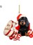 D Noel Kolye Ince Detay Asılı Süsleme Kordon Noel Ağacı Asılı Dachshund Kolye Ev Dekorasyon Dekoratif (Yurt Dışından) 3