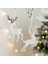 STYLE11 Noel Ağacı Asılı Kolye Glitter Küçük Noel Geyik Oranments Noel Elk Mutlu Noel Dekor Mutlu Yeni Yıl 2023 Beyaz Geyik (Yurt Dışından) 2